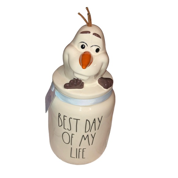 Rae Dunn Kitchen Rae Dunn Best Day Of My Life Canister With Olaf